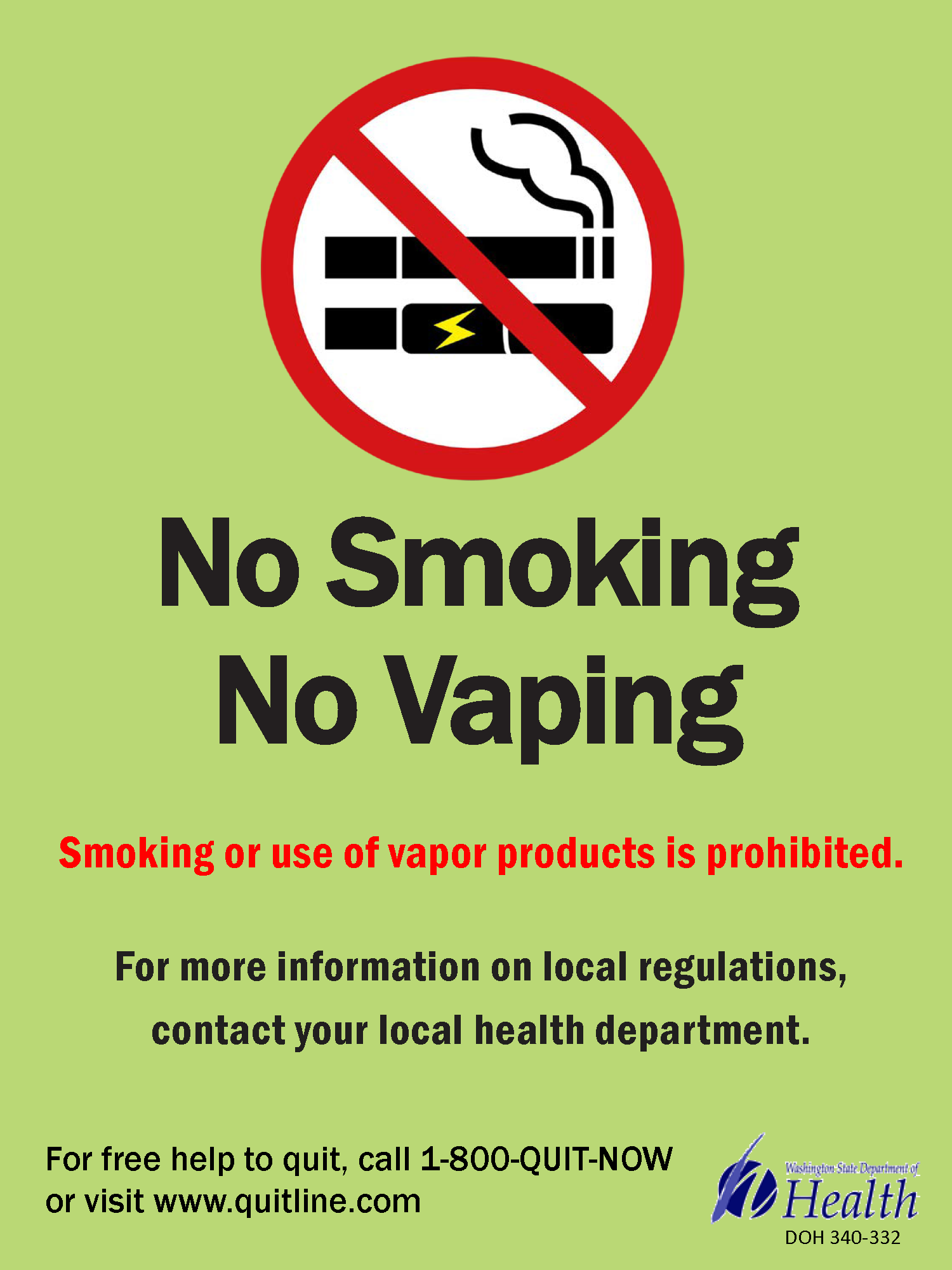 Smoke and vape free housing Clark County